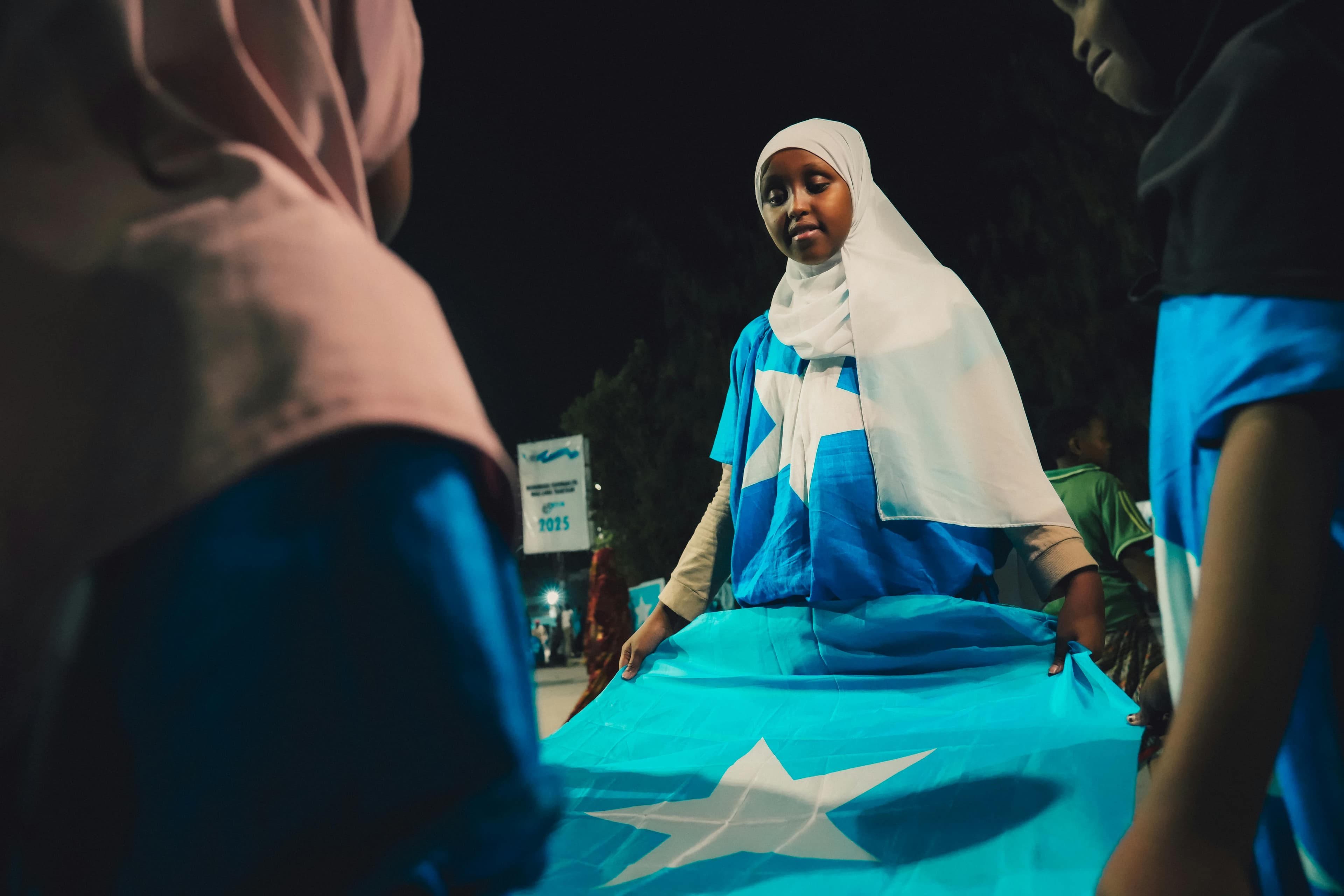 Humanitarian workers in the field